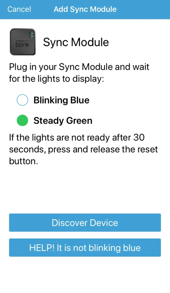 Add Sync Module to Blink