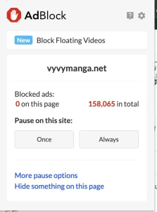 Disable Adblocker to Fix VyvyManga Not Opening